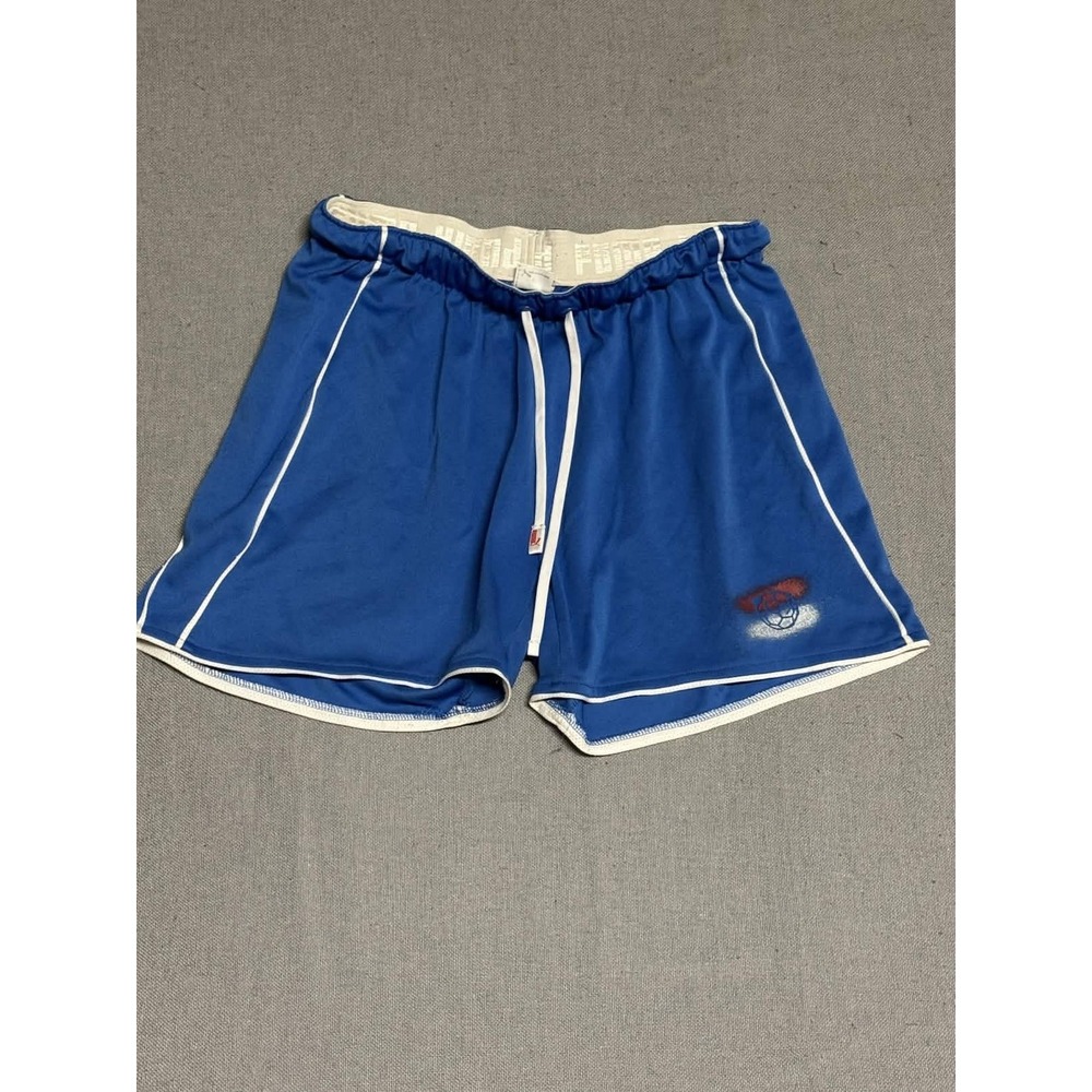 PUMA Womens Shorts Size L Athletic Shorts Blue Solid Puma Sportlifestyle 3 In